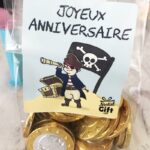Sachet de 30 pièces en chocolat - Joyeux anniversaire Pirate