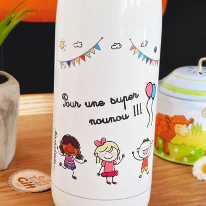 Bouteille de transport isotherme - Pour une super nounou - Cadeau nounou – Image 2
