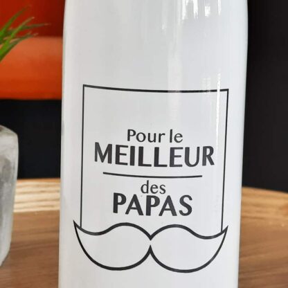 Bouteille de transport isotherme - Pour le meilleur des Papas - Cadeau Papa