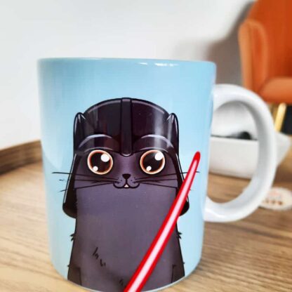 Mug bleu CatVador  - Mug Cadeau Original