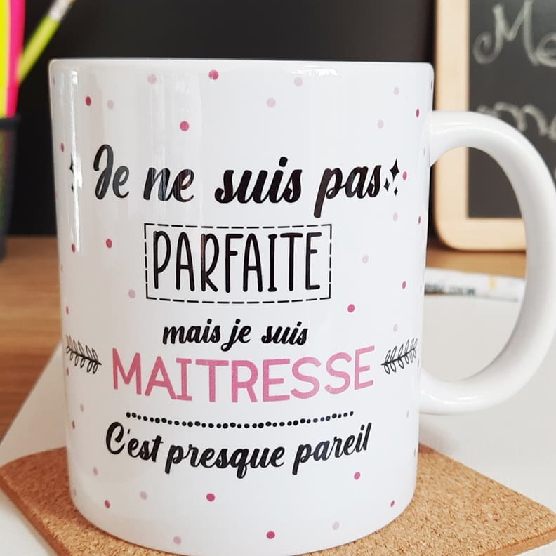 Mug cadeau filleul - je ne suis pas parfait mais je suis filleul - Cad