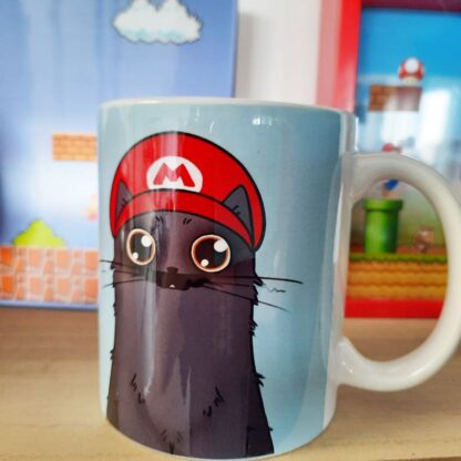 Mug Mario Cat - casquette rouge