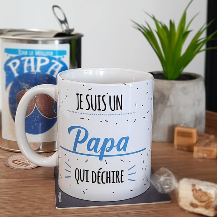 Mug "Je suis un papa qui déchire" - Cadeau papa