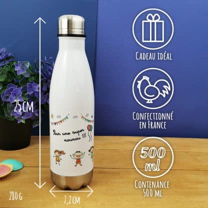 Bouteille de transport isotherme - Pour une super nounou - Cadeau nounou – Image 7