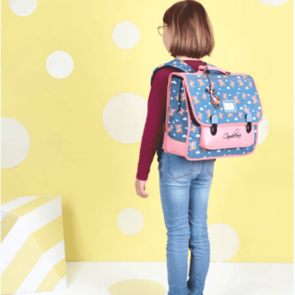Cartable Fille 38 cm Rétro avec moulin à vent - Cameleon - Green Windmill - CP, CE1 et CE2 – Image 2