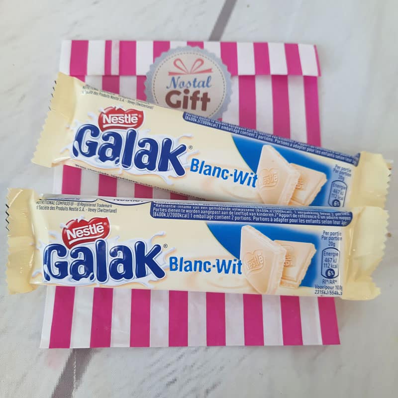 Les Barres chocolat blanc - GALAK de Nestlé - 2x40g