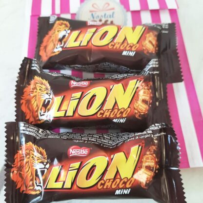 LION mini - Barres chocolatées au caramel et céréales croustillantes (par 3)