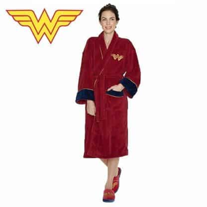 Wonder Woman - Peignoir Bordeaux Femme