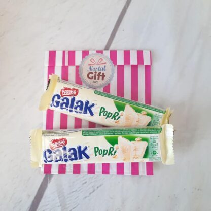 Galak- Barre chocolat blanc PopRi x2
