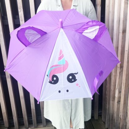 Parapluie animaux pour enfant - Licorne violette