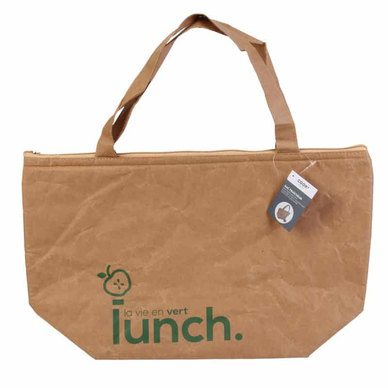 Sac à lunch kraft - Le lunch est dans le sac