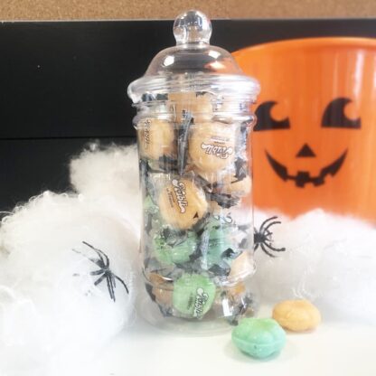 Bonbonnière d'Halloween - 30 mini citrouilles fourrées de poudre (200g) - Bonbons Halloween