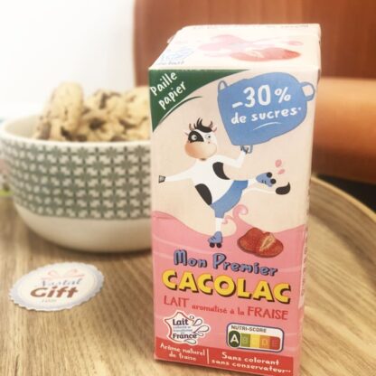 Mon premier Cacolac - Pack de 3 briques de lait aromatisé à la fraise (200ml)