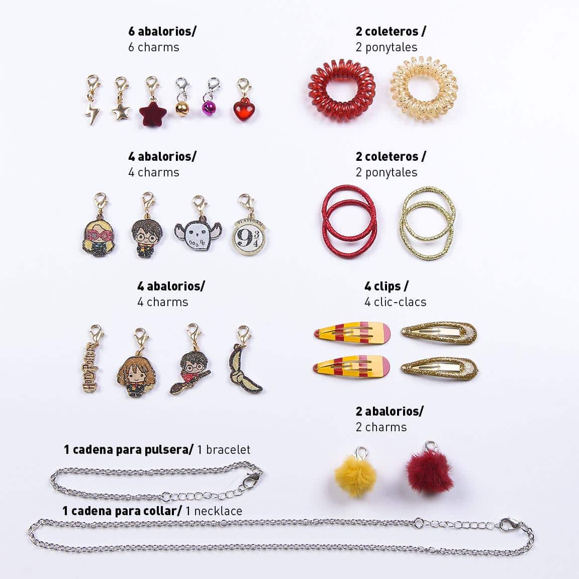 Calendrier de l'Avent avec bijoux - Calendrier de Noël - Collier, bracelet  et