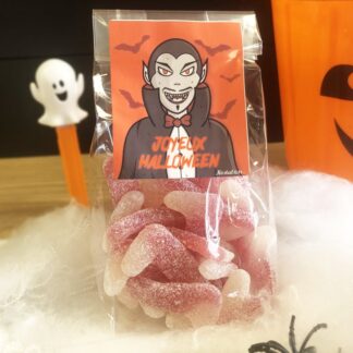 Sachet bonbons Halloween - 30 dents de vampires qui piquent