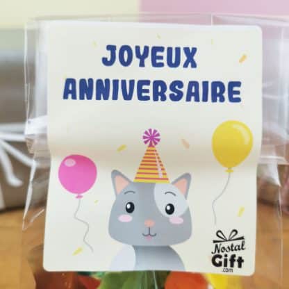 Sachet Bonbon 150 g - Happy Life - Anniversaire enfant - Chat
