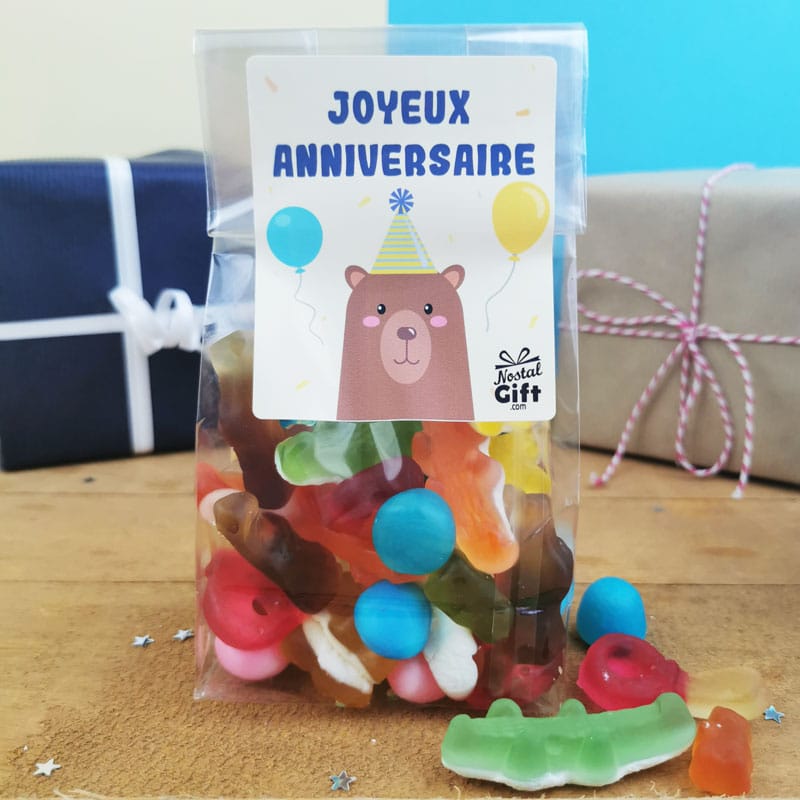5 sachets de bonbons - Anniversaire enfant - Ours