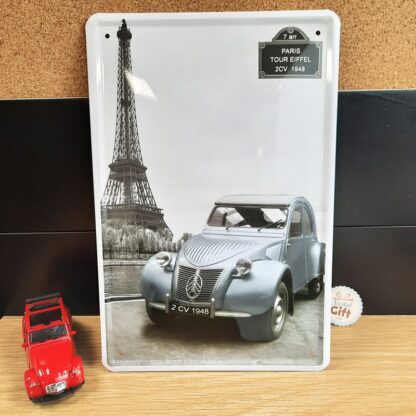 Plaque métal vintage déco - Renault Alpine A110 - 30 x 20 cm