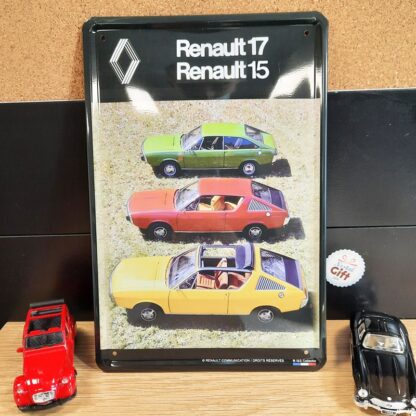 Plaque métal vintage déco - Renault Alpine A110 - 30 x 20 cm
