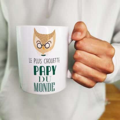 Mug - "Le plus chouette PAPY du monde" personnalisable - 300 ml