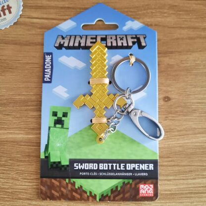 Minecraft - Porte clés et décapsuleur - Épée en or