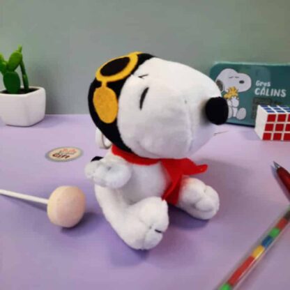 Snoopy aviateur - Peluche porte-clés