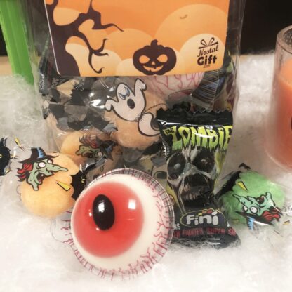 Sachet de Bonbons Halloween - 3 yeux, 3 Zombies gum et 10 Halloween fourrés poudre (145g)