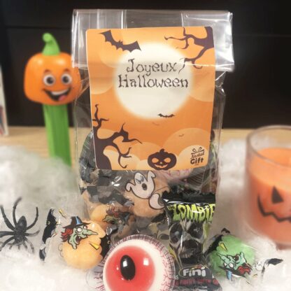 Sachet de Bonbons Halloween - 3 yeux, 3 Zombies gum et 10 Halloween fourrés poudre (145g)