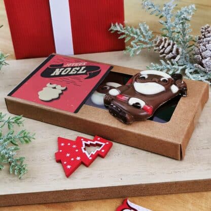 Père Noël en chocolat au lait et sa cloche x3 – Image 2