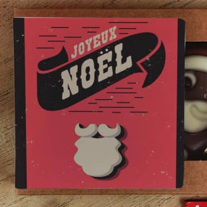 Bonhomme de neige en chocolat blanc écharpe lait x3 - "Joyeux Noël"