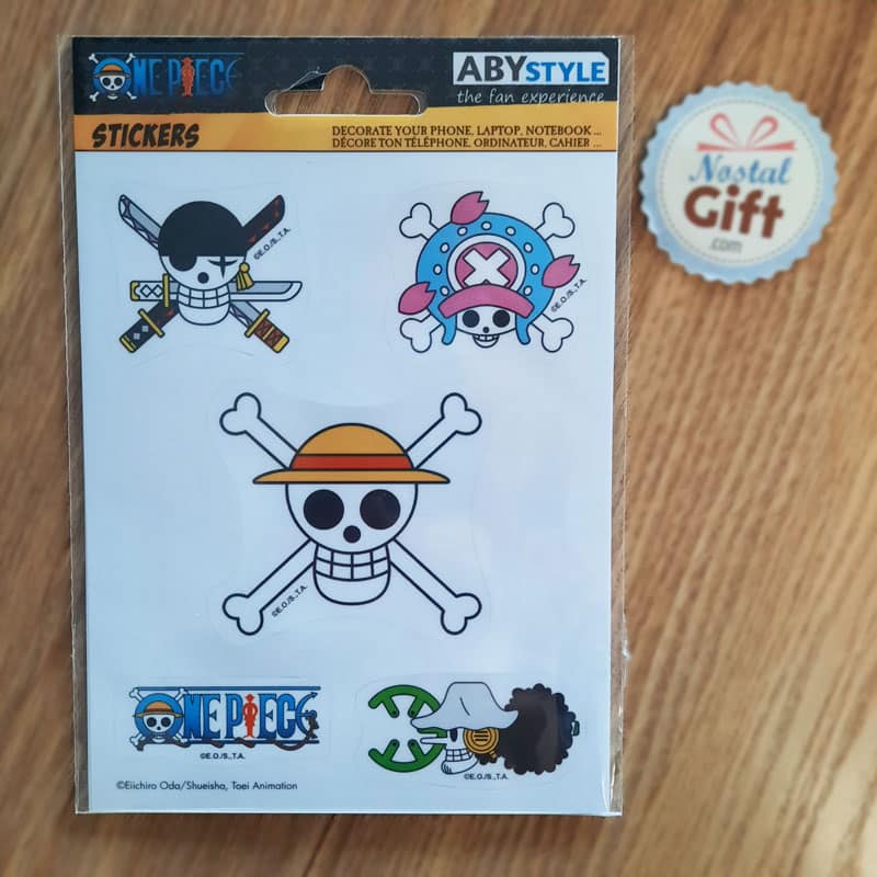 Stickers One Piece - equipage Luffy - chapeau de paille - garçon