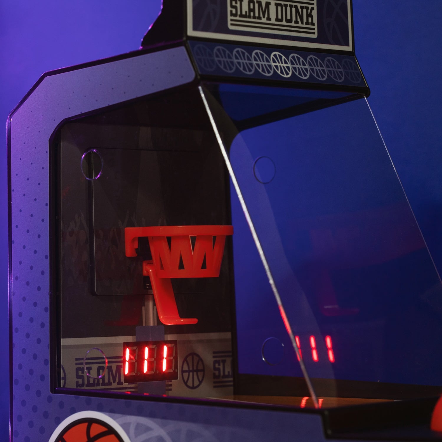 Silvergear® Retro Basket Ball Arcade Machine avec Musique | Design Rétro  Console de Basket-Ball Portable | Avec Tableau d'Affichage Automatique LED
