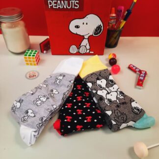 Coffret cadeau - 3 paires de chaussettes en coton Snoopy
