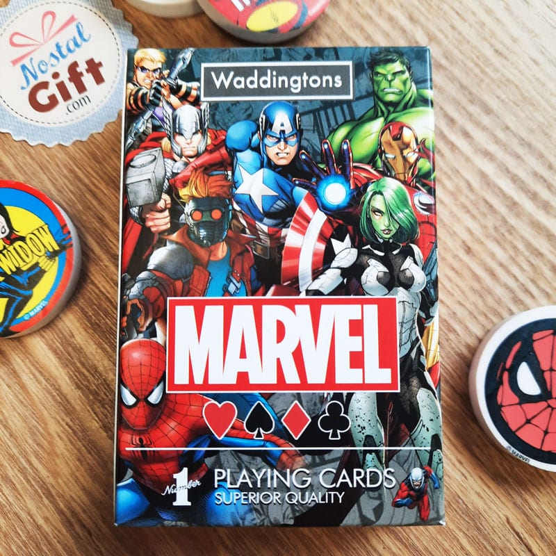 Marvel - Jeu de 54 cartes - super héros - pour jouer en famille