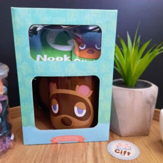 Animal Crossing Tom Nook - Coffret Cadeau Mug, porte clé & sous verres