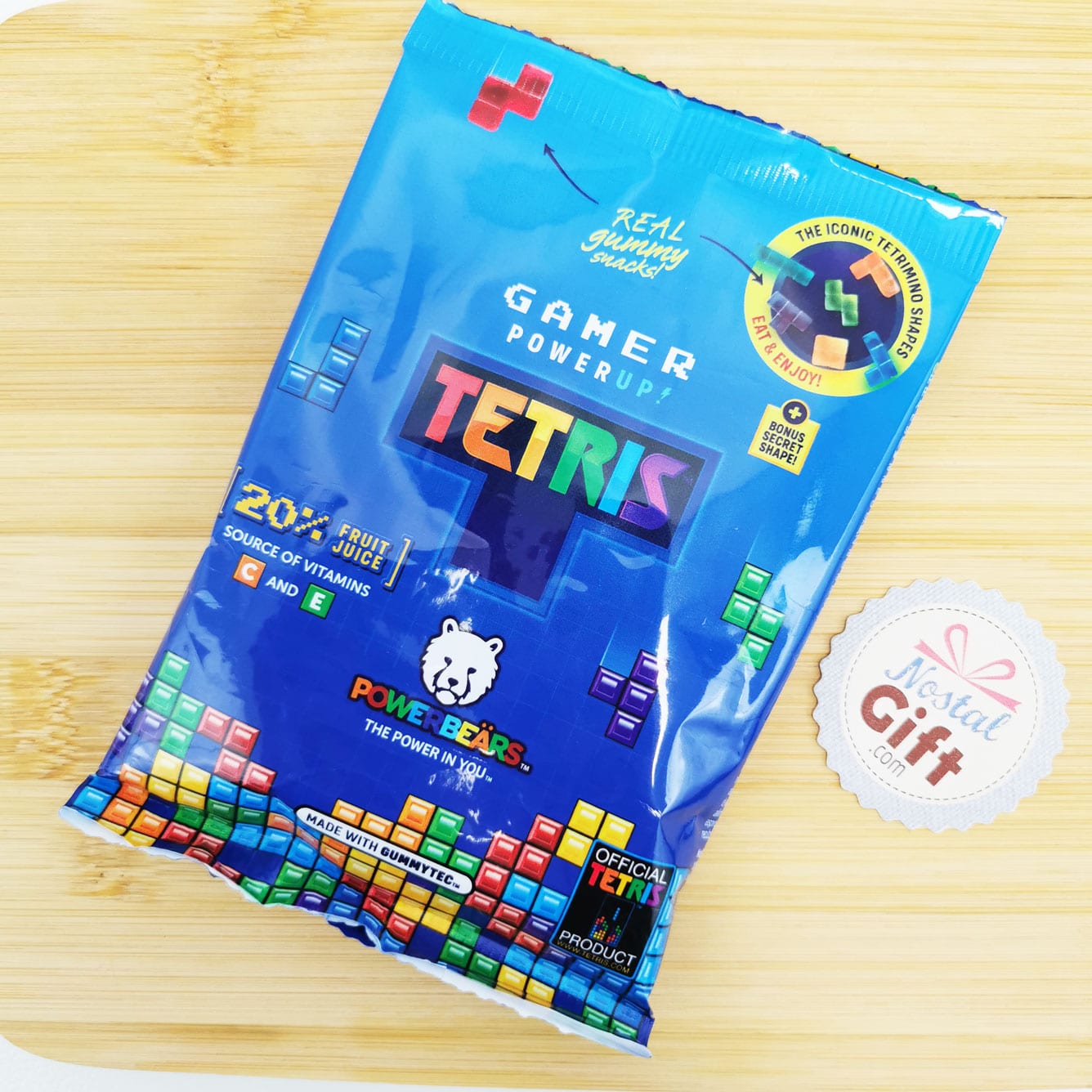 Sachet de bonbons gélifiés Tetris - Edition Limitée