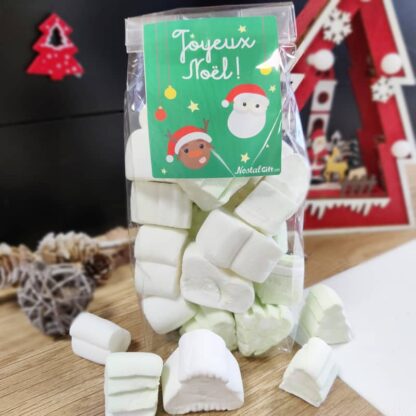 Sachet de bonbons de Noël pour enfant- Bonhomme de neige en guimauve x 20