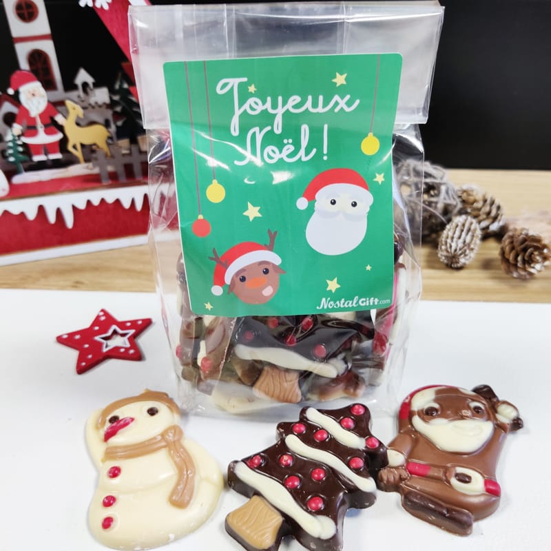 Sachets petits sujets de Noël - Chocolats DeNeuville