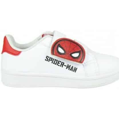 Spiderman - Baskets blanches et rouges à scratch - Marvel
