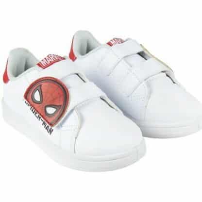 Spiderman - Baskets blanches et rouges à scratch - Marvel