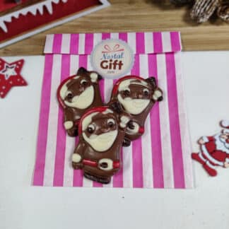 Bonhomme de neige en chocolat blanc x3