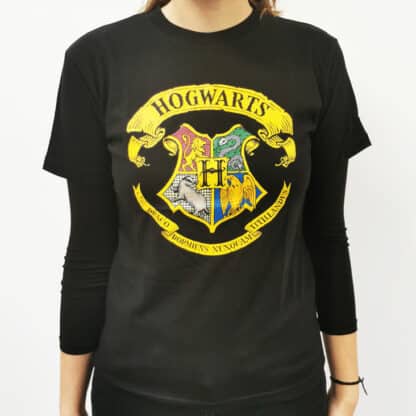 Harry Potter - T-shirt gris manches courtes - Poudlard