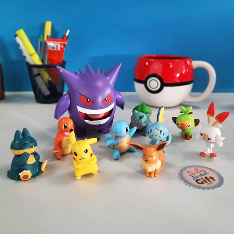 Pokémon - Coffret de 10 figurines - Salamèche, Bulbizarre, Carapuce