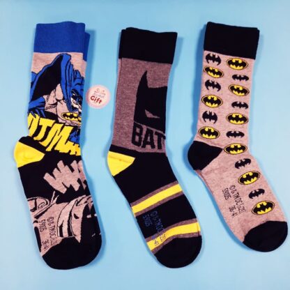 Batman - Coffret cadeau 3 paires de chaussettes en coton