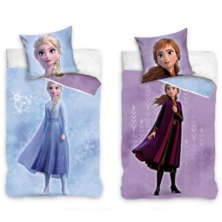 Disney - Parure de lit double face - 1 personne - La reine des neiges - Elsa ou Anna (140 x 200 cm)