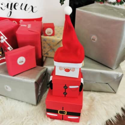 Set de 3 boîtes cadeaux - Père Noël