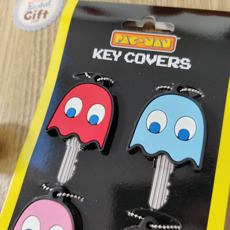 Pac Man - Set de 4 cache-clés - rétro-gaming - cadeau geek