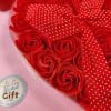Coffret cœur fleur de savon - 24 roses rouges – Image 2