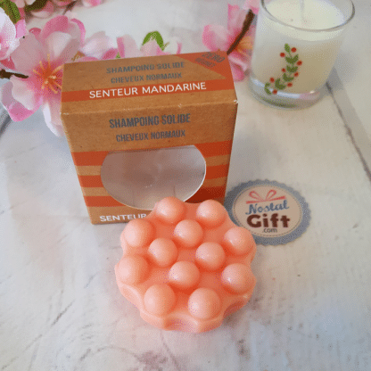 Shampoings solides avec picots - senteur mandarine
