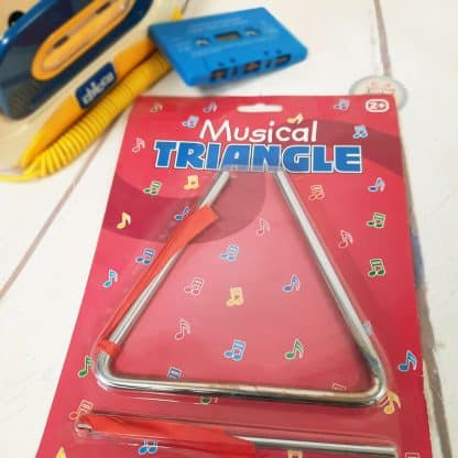Triangle musical avec baguette 14 cm